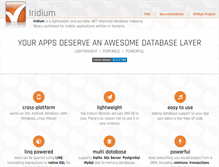 Tablet Screenshot of iridiumdb.com